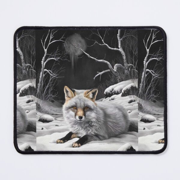 Item preview, Fox Portrait. Winter fox, snowy fox, vintage fox, fox painting, Caravaggio style designed and sold by FoxVibes.