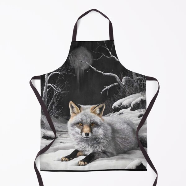 Item preview, Fox Portrait. Winter fox, snowy fox, vintage fox, fox painting, Caravaggio style designed and sold by FoxVibes.