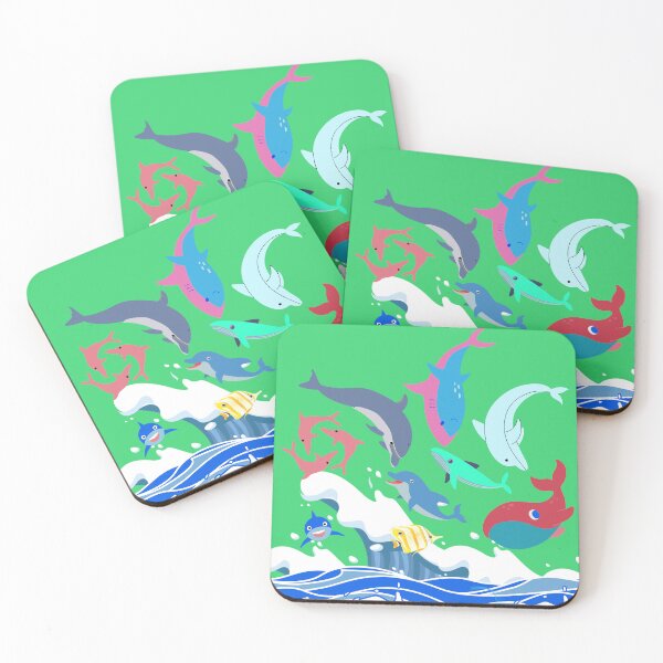 Item preview,  Zishiwood brand Magic Nine fish picture, playful, Dolphin Jumping, Fun Mutations, Mammals, marine life, Underwater Treasures. ocean treasures whimsical, Miami Dolphins fan. Zishiwood. 9 Fish picture designed and sold by Zishiwood.