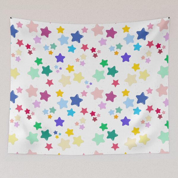 Item preview, Multicoloured stars seamless pattern designed and sold by Fantacaroo Designs.