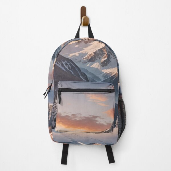 Item preview, Snowy Sunset Mountain #3 designed and sold by KCsStudio.