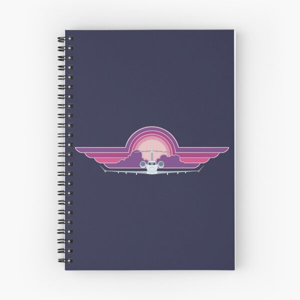 Item preview, Bombardier Challenger 350 Jet Sunset Pilot Wings Retro Aviation Design designed and sold by skye-studio.