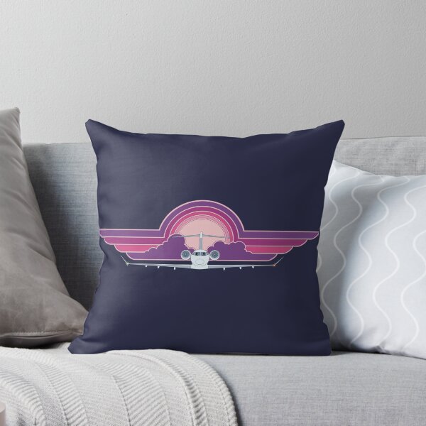 Item preview, Bombardier Challenger 350 Jet Sunset Pilot Wings Retro Aviation Design designed and sold by skye-studio.