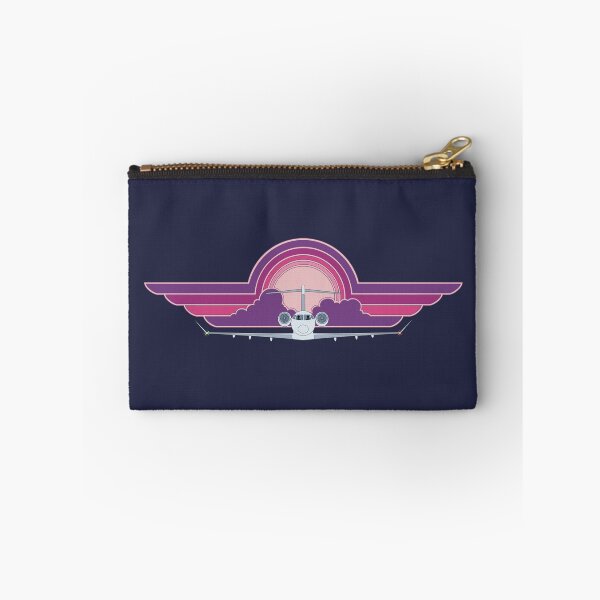 Item preview, Bombardier Challenger 350 Jet Sunset Pilot Wings Retro Aviation Design designed and sold by skye-studio.