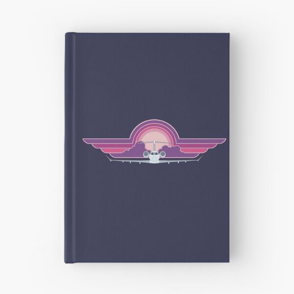 Item preview, Bombardier Challenger 350 Jet Sunset Pilot Wings Retro Aviation Design designed and sold by skye-studio.