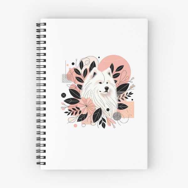 Item preview, Geometric Floral Samoyed Dog designed and sold by TheAnimalZ00.