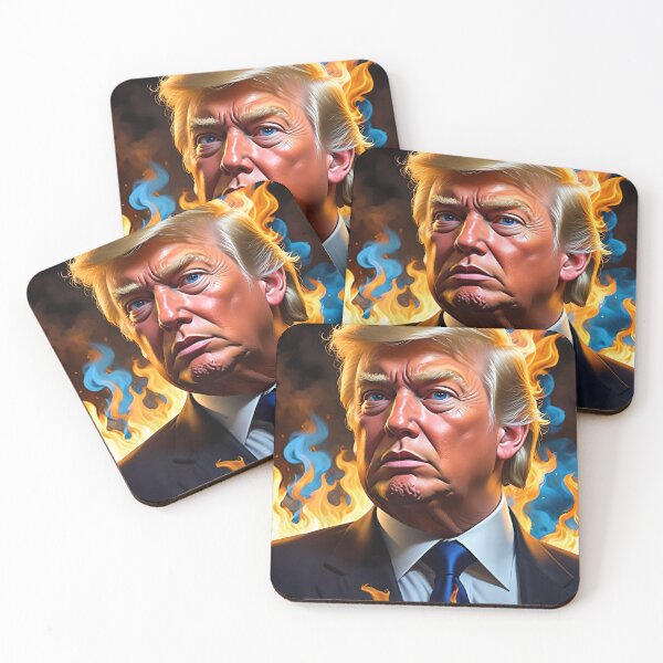 Item preview, Donald Trump With Fire designed and sold by TheArtOfPat.