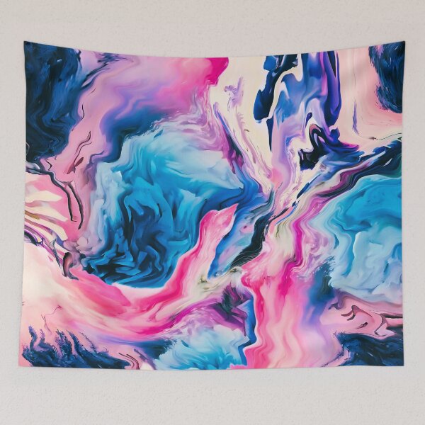 Item preview, Blue, Pink & Purple Abstract Art designed and sold by Fantacaroo Designs.