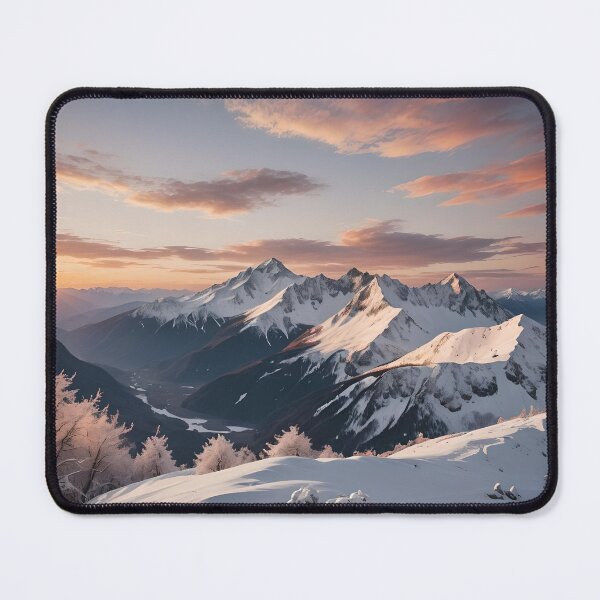 Item preview, Snowy Sunset Mountain #4 designed and sold by KCsStudio.