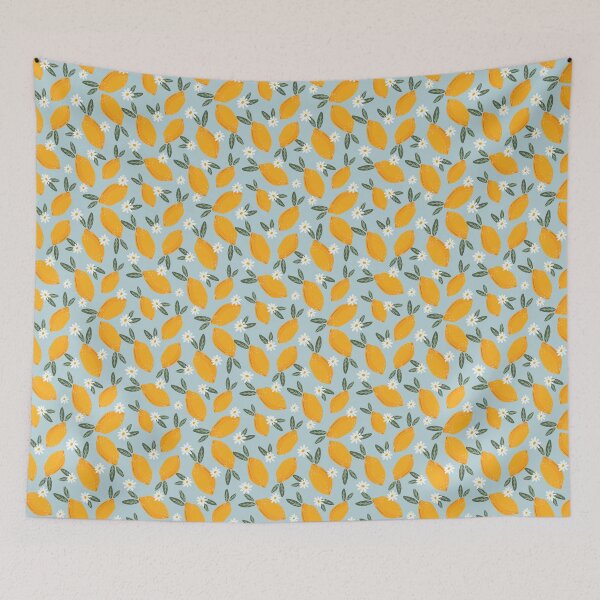 Item preview, Lemon dan Mini Flower Illustration designed and sold by MadebyUwi.