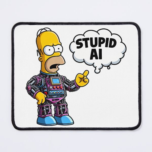 Item preview, Homer Stupid AI designed and sold by SportsT-Shirts.