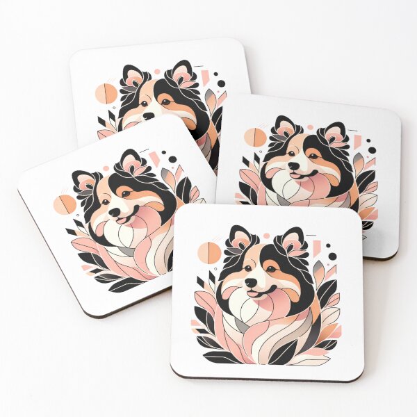 Item preview, Geometric Floral Tri Color Corgi designed and sold by TheAnimalZ00.