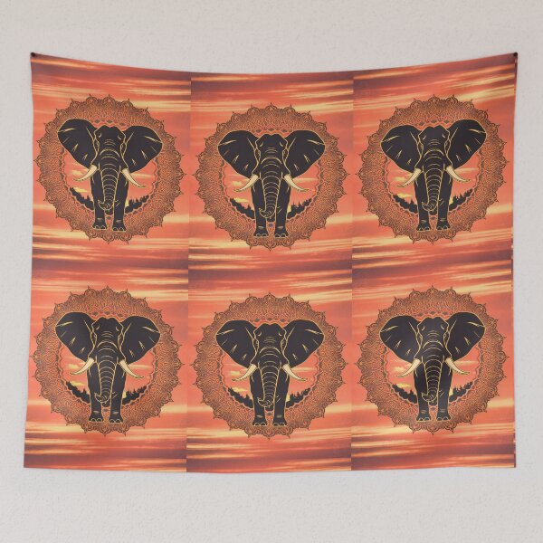 Item preview, Elephant Silhouette. Mandala elephant, Fantasy Elephant, colorful elephant designed and sold by ElephantVibes.