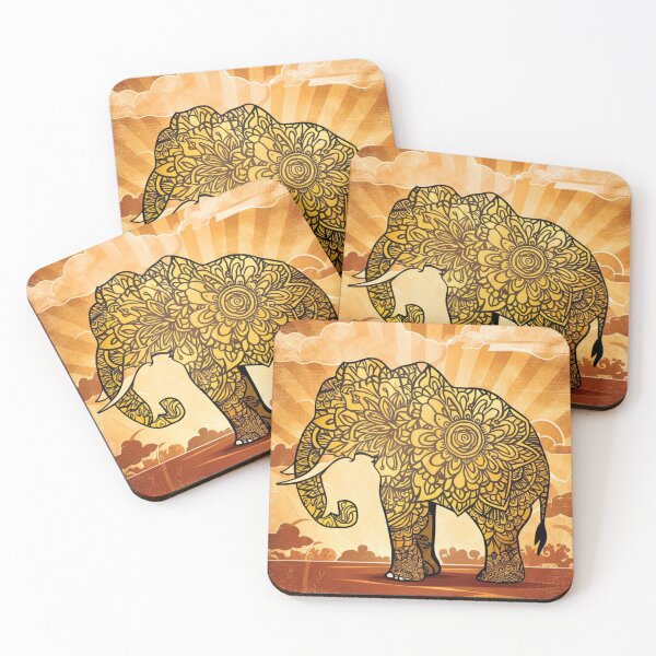 Item preview, Elephant Silhouette. Mandala elephant, Fantasy Elephant, colorful elephant designed and sold by ElephantVibes.
