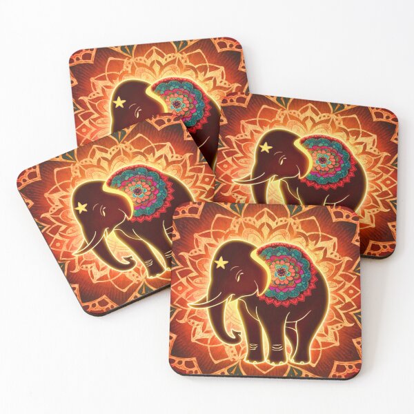 Item preview, Elephant Silhouette. Mandala elephant, Fantasy Elephant, colorful elephant designed and sold by ElephantVibes.