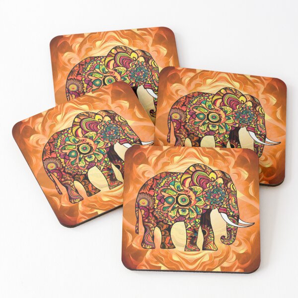 Item preview, Elephant Silhouette. Mandala elephant, Fantasy Elephant, colorful elephant designed and sold by ElephantVibes.