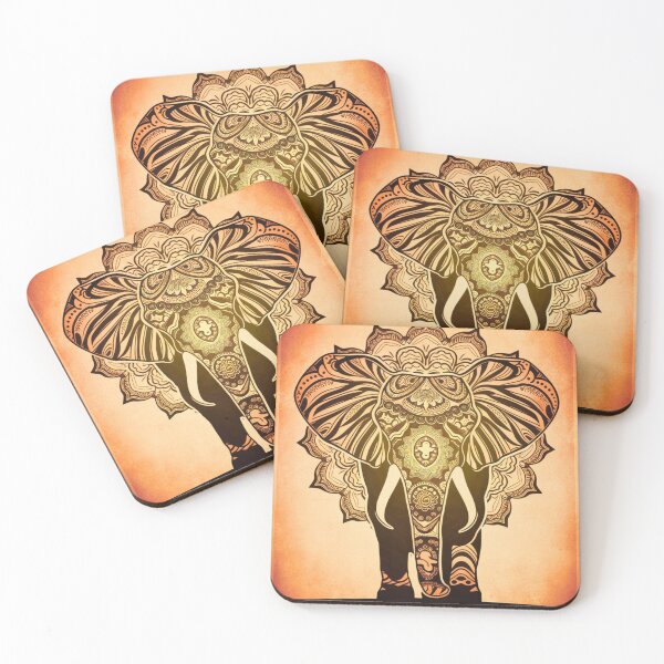 Item preview, Elephant Silhouette. Mandala elephant, Fantasy Elephant, colorful elephant designed and sold by ElephantVibes.