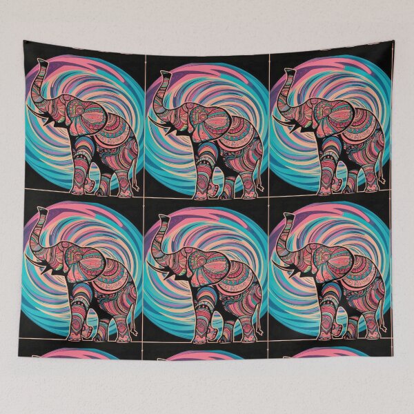 Item preview, Elephant Silhouette. Mandala elephant, Fantasy Elephant, colorful elephant designed and sold by ElephantVibes.