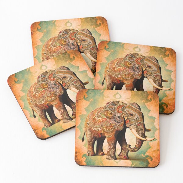Item preview, Elephant Silhouette. Mandala elephant, Fantasy Elephant, colorful elephant designed and sold by ElephantVibes.
