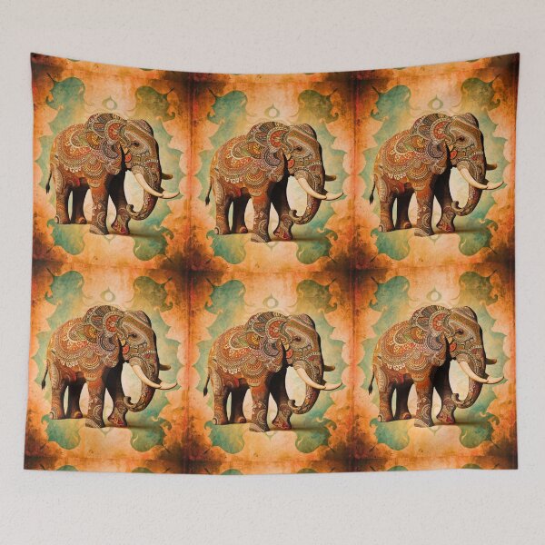 Item preview, Elephant Silhouette. Mandala elephant, Fantasy Elephant, colorful elephant designed and sold by ElephantVibes.