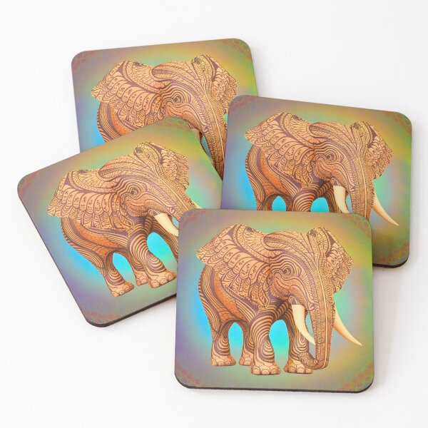 Item preview, Elephant Silhouette. Mandala elephant, Fantasy Elephant, colorful elephant designed and sold by ElephantVibes.
