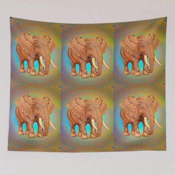 Item preview, Elephant Silhouette. Mandala elephant, Fantasy Elephant, colorful elephant designed and sold by ElephantVibes.