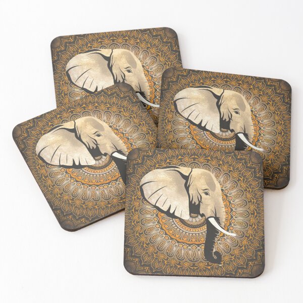 Item preview, Elephant Silhouette. Mandala elephant, Fantasy Elephant, colorful elephant designed and sold by ElephantVibes.