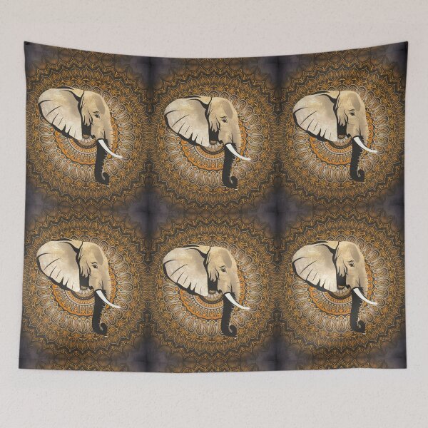 Item preview, Elephant Silhouette. Mandala elephant, Fantasy Elephant, colorful elephant designed and sold by ElephantVibes.