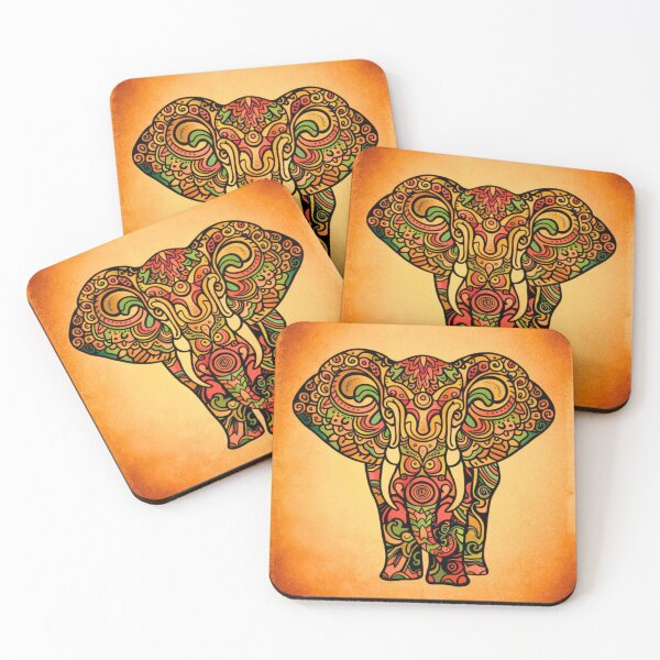 Item preview, Elephant Silhouette. Mandala elephant, Fantasy Elephant, colorful elephant designed and sold by ElephantVibes.