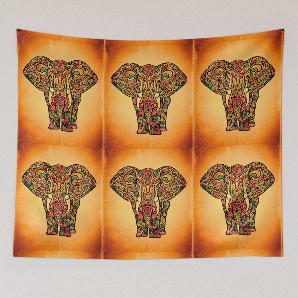 Item preview, Elephant Silhouette. Mandala elephant, Fantasy Elephant, colorful elephant designed and sold by ElephantVibes.