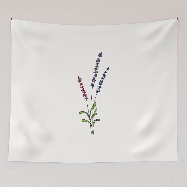 Item preview, Subtle bi pride flowers designed and sold by PeachyLitchi.