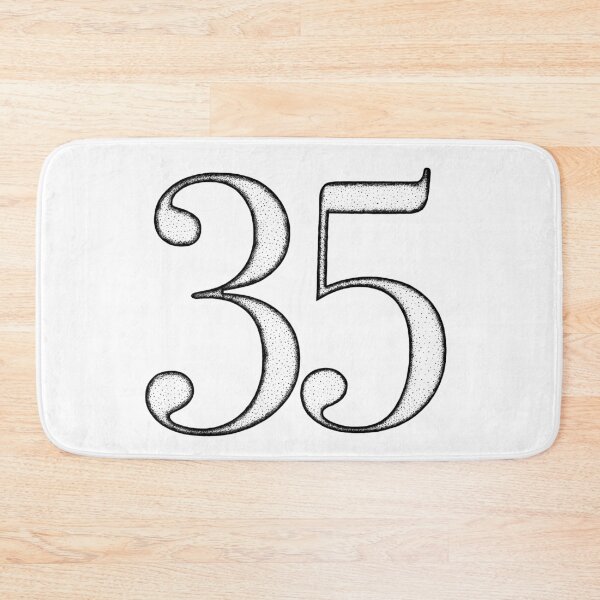 Item preview, Dotart/Dotwork illustration of Number 35 designed and sold by MagnetitaBySil.