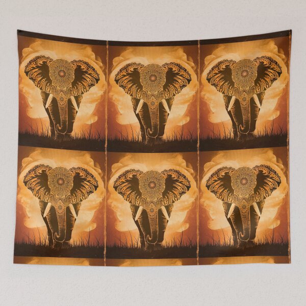 Item preview, Elephant Silhouette. Mandala elephant, Fantasy Elephant, colorful elephant designed and sold by ElephantVibes.