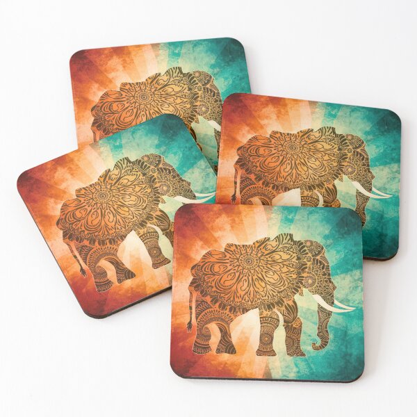 Item preview, Elephant Silhouette. Mandala elephant, Fantasy Elephant, colorful elephant designed and sold by ElephantVibes.