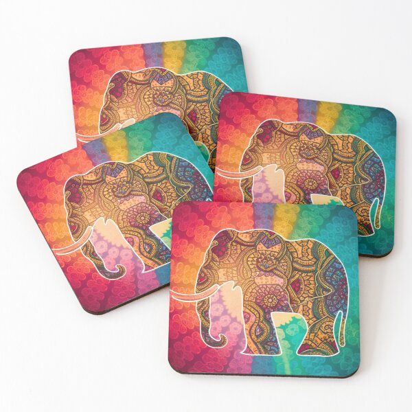 Item preview, Elephant Silhouette. Mandala elephant, Fantasy Elephant, colorful elephant designed and sold by ElephantVibes.
