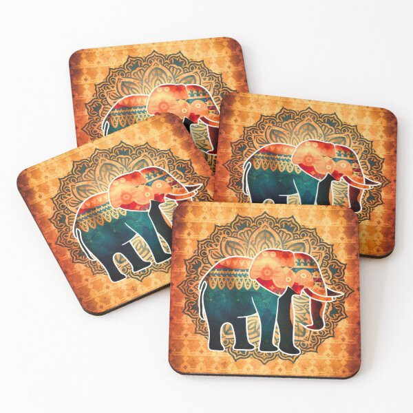 Item preview, Elephant Silhouette. Mandala elephant, Fantasy Elephant, colorful elephant designed and sold by ElephantVibes.