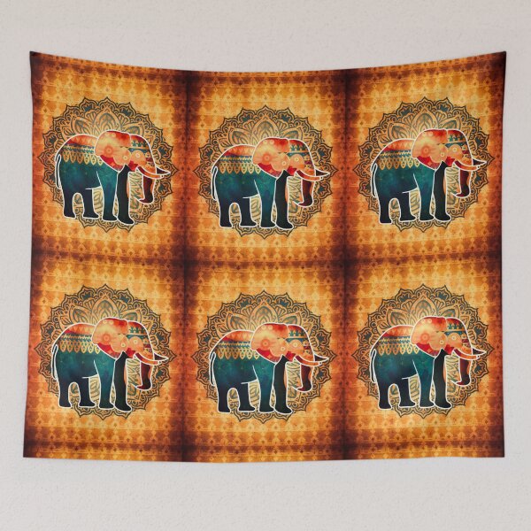 Item preview, Elephant Silhouette. Mandala elephant, Fantasy Elephant, colorful elephant designed and sold by ElephantVibes.