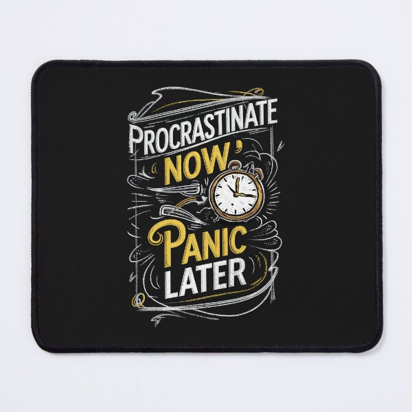 Item preview, ''Procrastinate Now, Panic Later '' Funny Sarcastic T-Shirt  designed and sold by Witty Shirts.