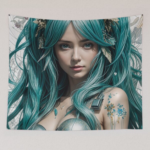 Item preview, Cute Hatsune Miku Anime Girl designed and sold by TheArtOfPat.