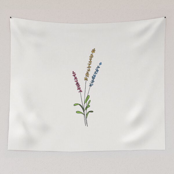 Item preview, Subtle pan sexual pride flowers designed and sold by PeachyLitchi.