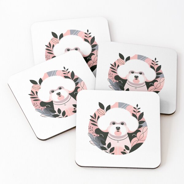 Item preview, Abstract Floral Bichon Frise designed and sold by TheAnimalZ00.