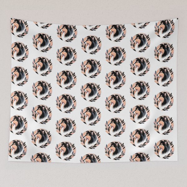 Item preview, Abstract Floral Shetland Sheepdog designed and sold by TheAnimalZ00.