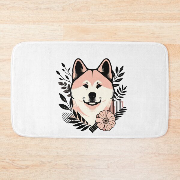 Item preview, Abstract Floral Akita Inu designed and sold by TheAnimalZ00.