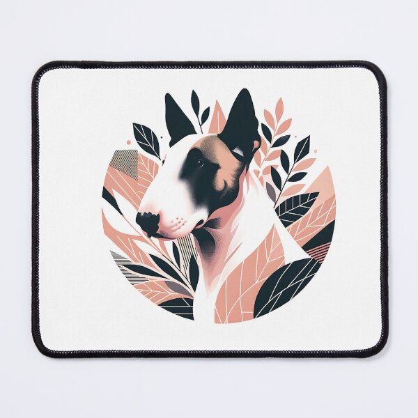 Item preview, Abstract Floral Bull Terrier designed and sold by TheAnimalZ00.
