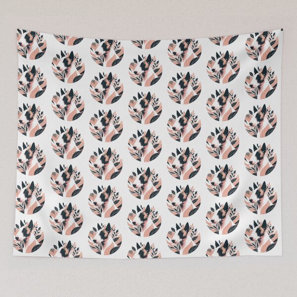 Item preview, Abstract Floral Bull Terrier designed and sold by TheAnimalZ00.