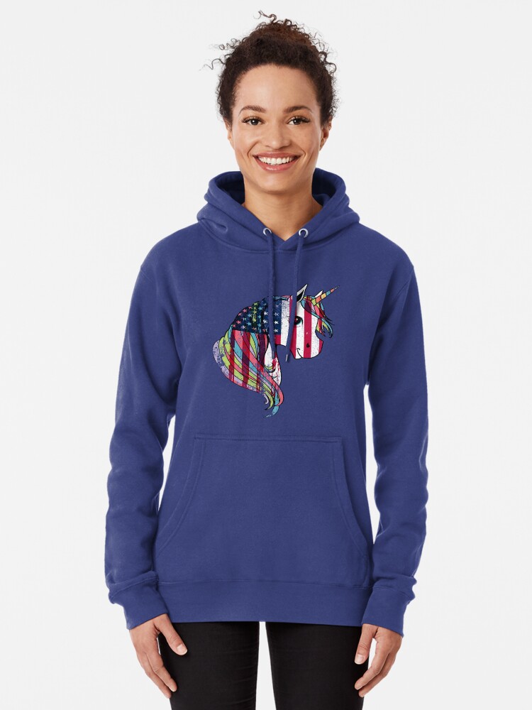 red white and blue hoodie womens