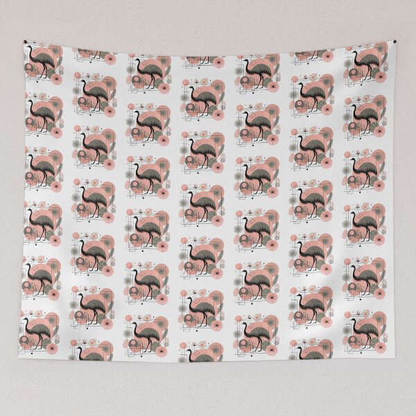 Item preview, Abstract Floral Emu designed and sold by TheAnimalZ00.