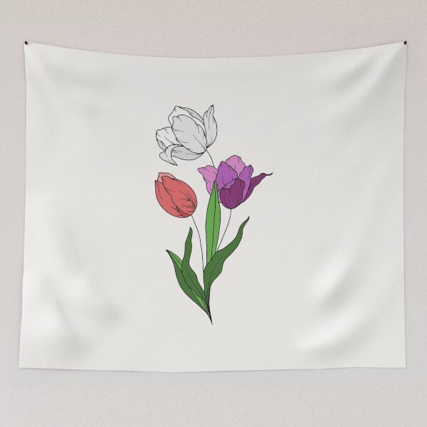 Item preview, Lesbian pride flowers designed and sold by PeachyLitchi.