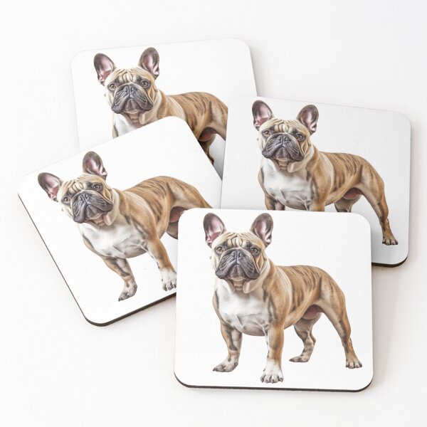 Item preview, Photorealistic Brown and White French Bulldog  designed and sold by HollywoodInked.