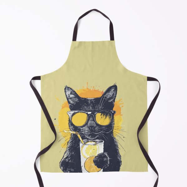 Item preview, Cat is Drinking a lemonade under sunspot  designed and sold by Nordic Ch.